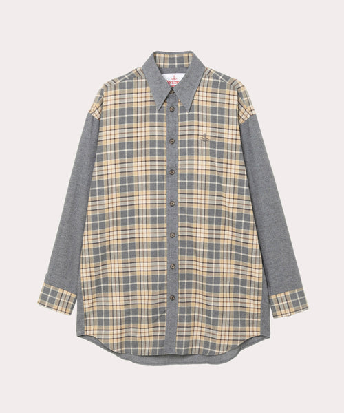 DETAILED CHECK FLANNEL シームポケット ビッグクラシックシャツ