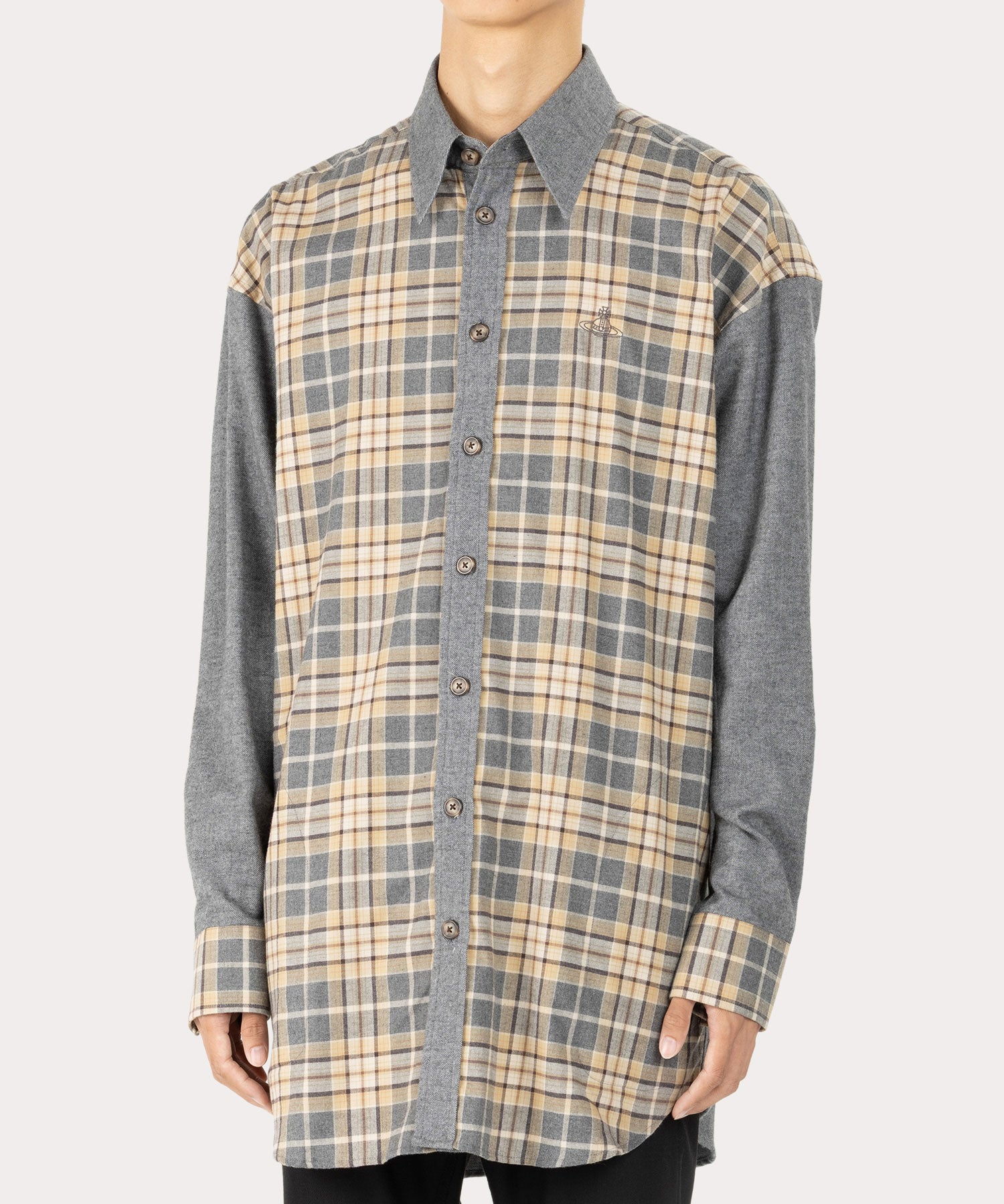 DETAILED CHECK FLANNEL シームポケット ビッグクラシックシャツ