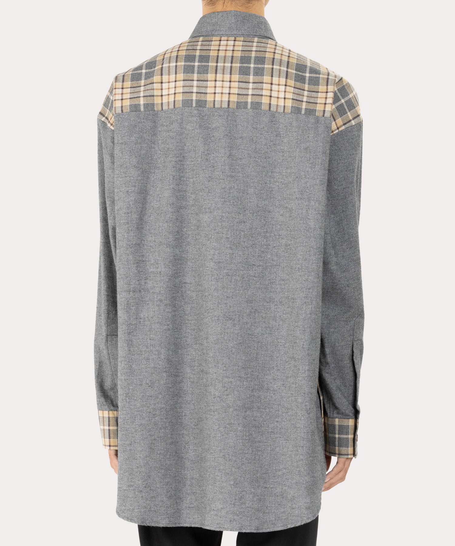 DETAILED CHECK FLANNEL シームポケット ビッグクラシックシャツ