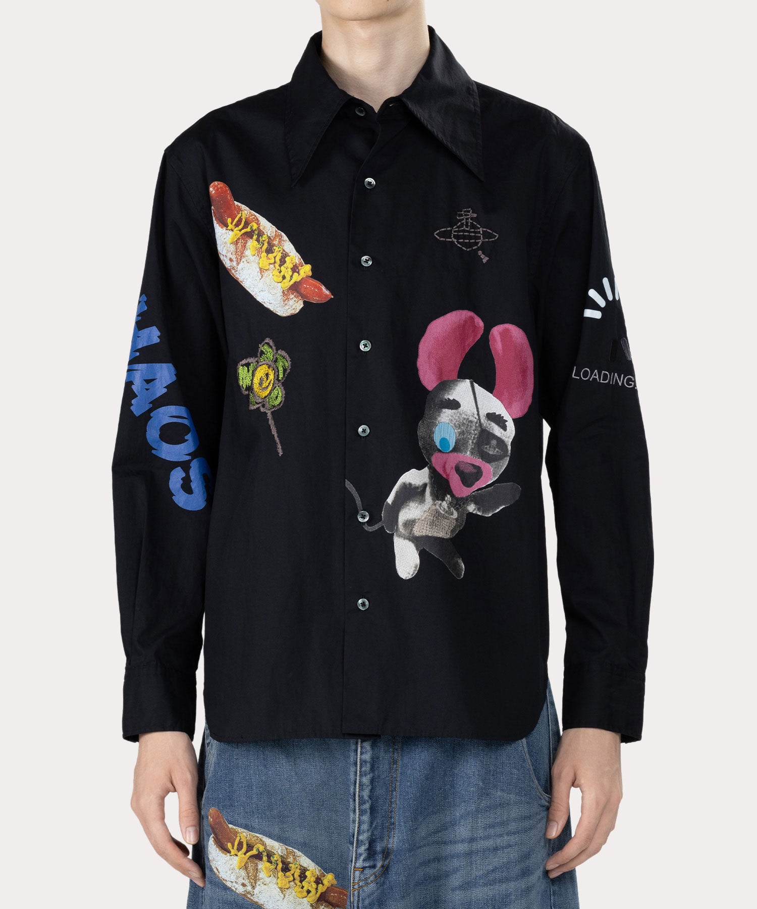 THE BIG ONE ノーマルシャツ(ブラック)（メンズ）（2612852023