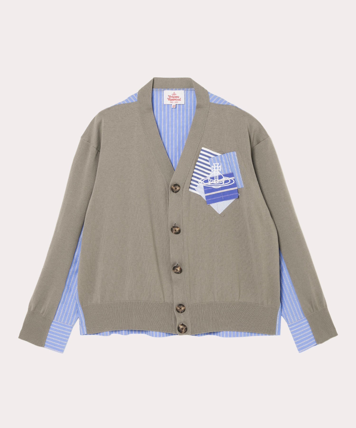 【Vivienne Westwood MAN】ニット カーディガン 袖ギャザー カーディガン（メンズ） ｜ヴィヴィアン・ウエストウッド