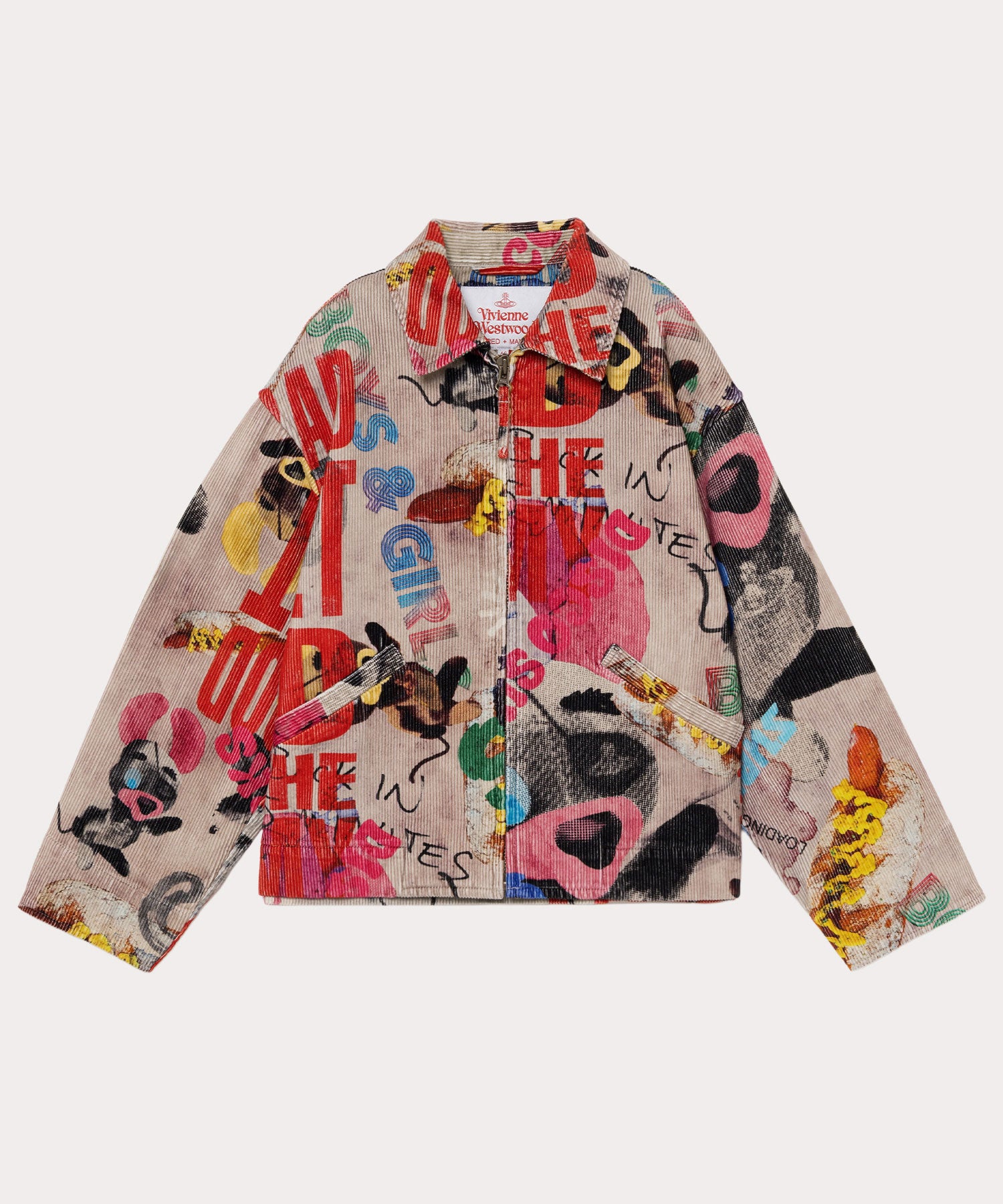 THE BIG ONE コーデュロイジップブルゾン(グレー)（メンズ