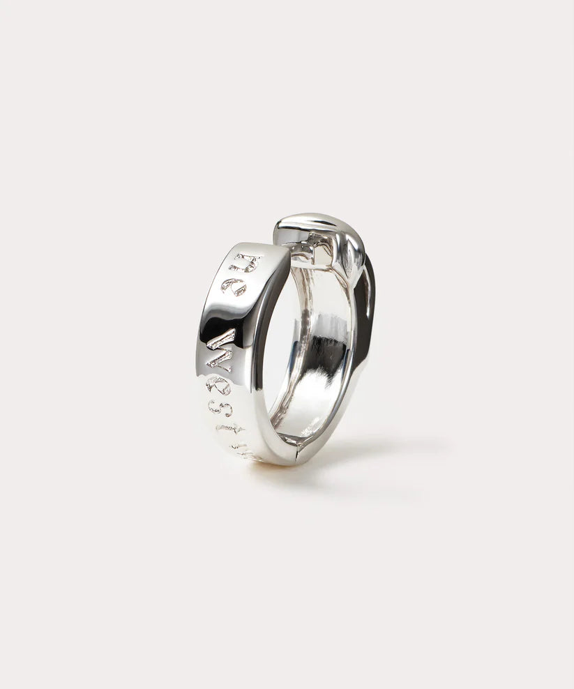 MAN BOBBY シングルフープピアス(シルバー)（メンズ