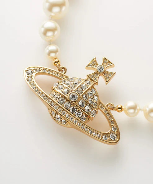 ONE ROW PEARL BAS RELIEF チョーカー