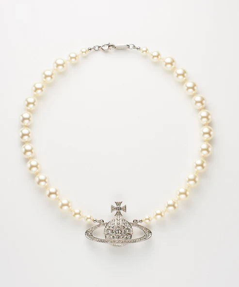 ONE ROW PEARL BAS RELIEF チョーカー