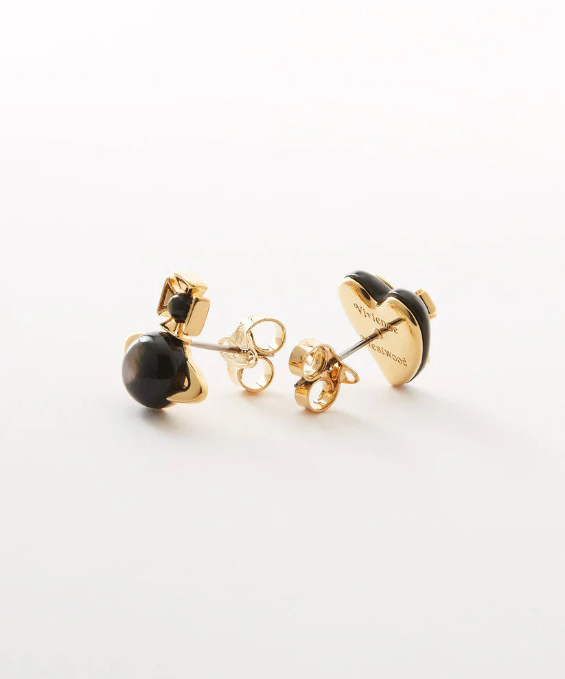 Vivienne Westwood ゴールド Thomasina ピアス THOMASINA ピアス(ブラック×ゴールド)(メンズ)(1250952105