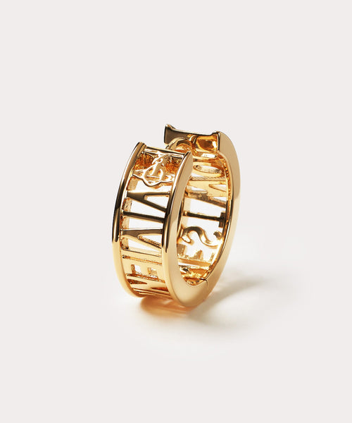 MAN WESTMINSTER シングルフープピアス(ゴールド)（メンズ