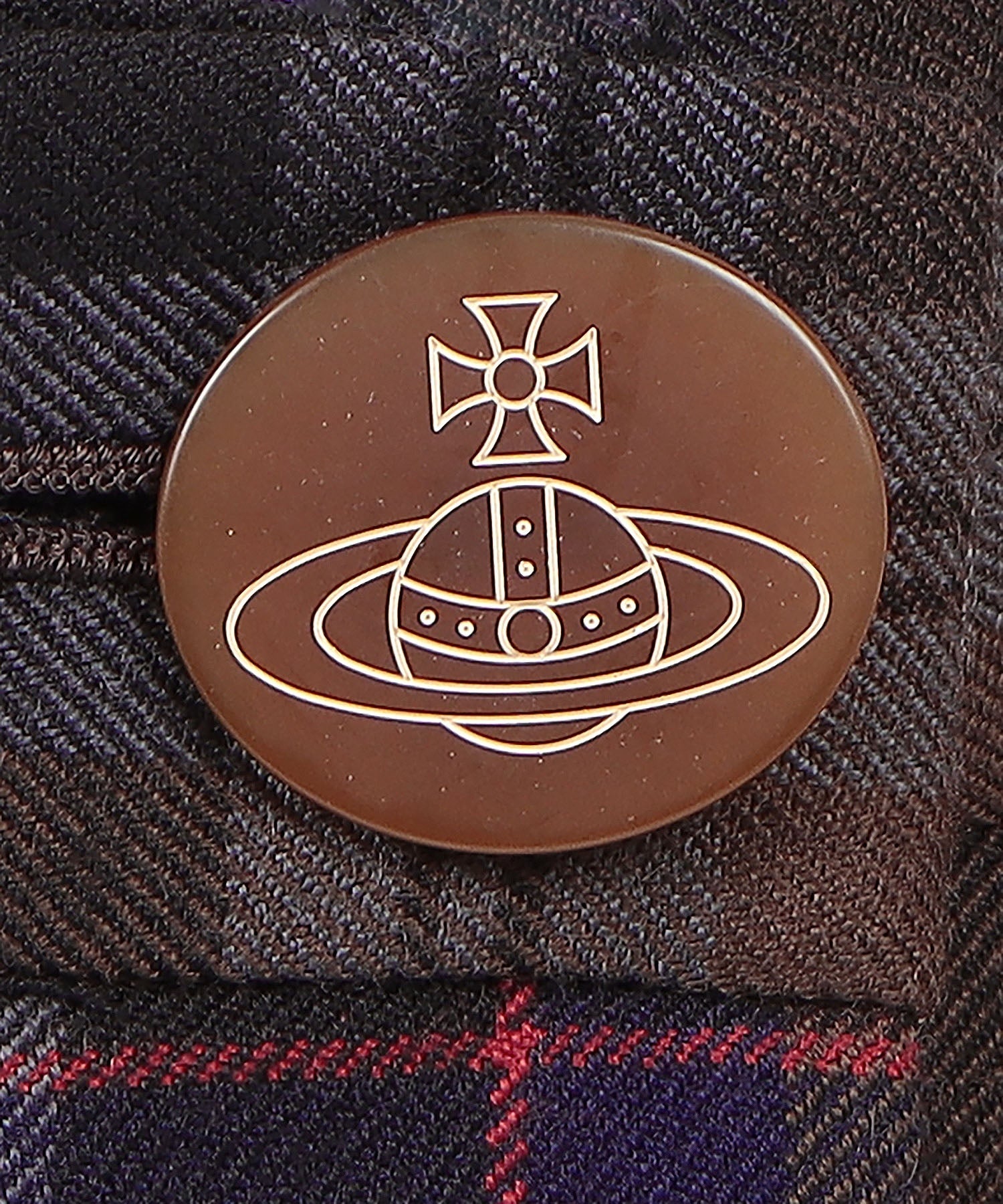 TARTAN CHECK ライディングスカート(ブラウン系)（レディース