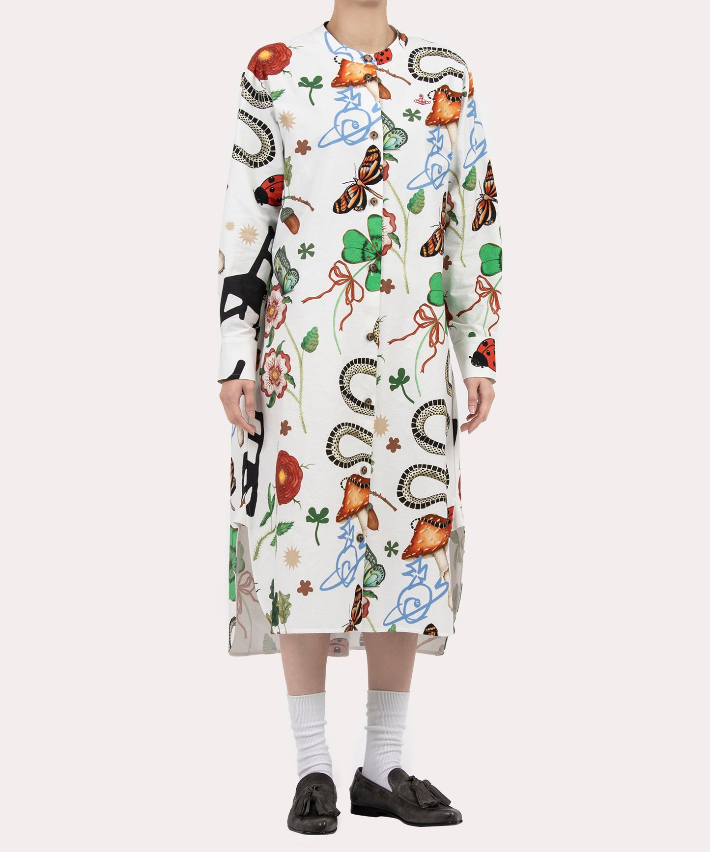 MYSTICAL ビッグタックロングシャツ