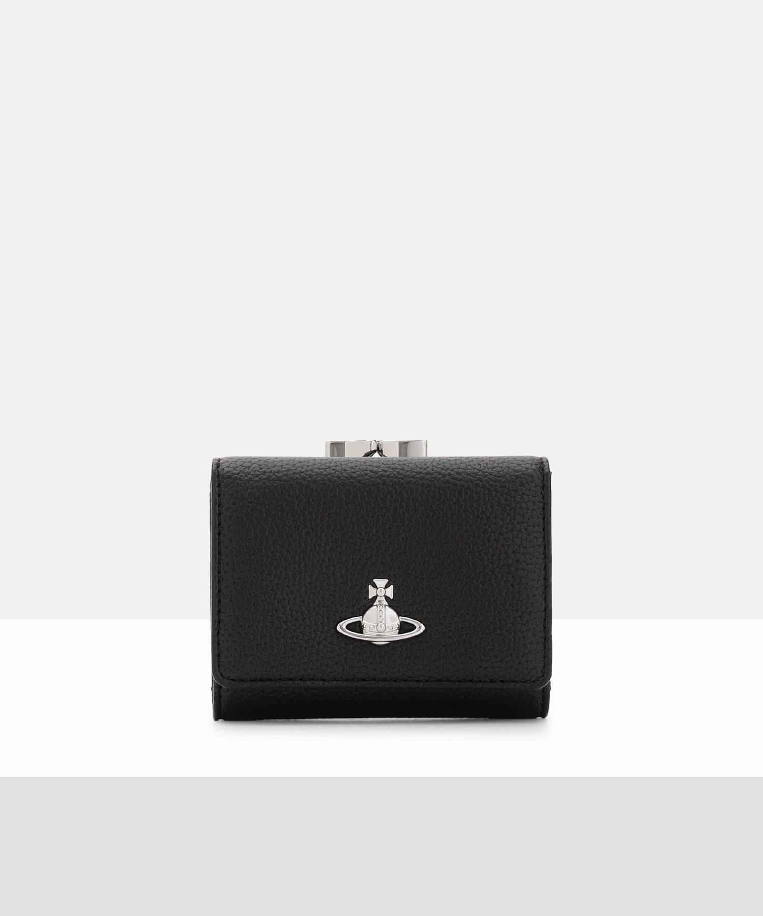 PU GRAIN 口金三つ折り財布(ブラック)（メンズ）（1220961188）｜財布