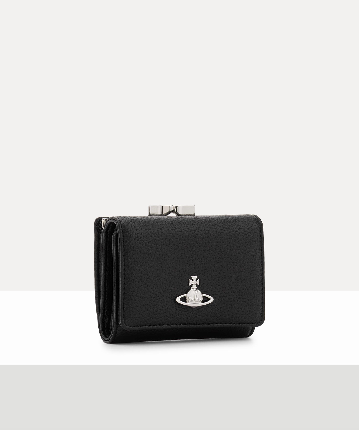 PU GRAIN 口金三つ折り財布(ブラック)（メンズ）（1220961188）｜財布