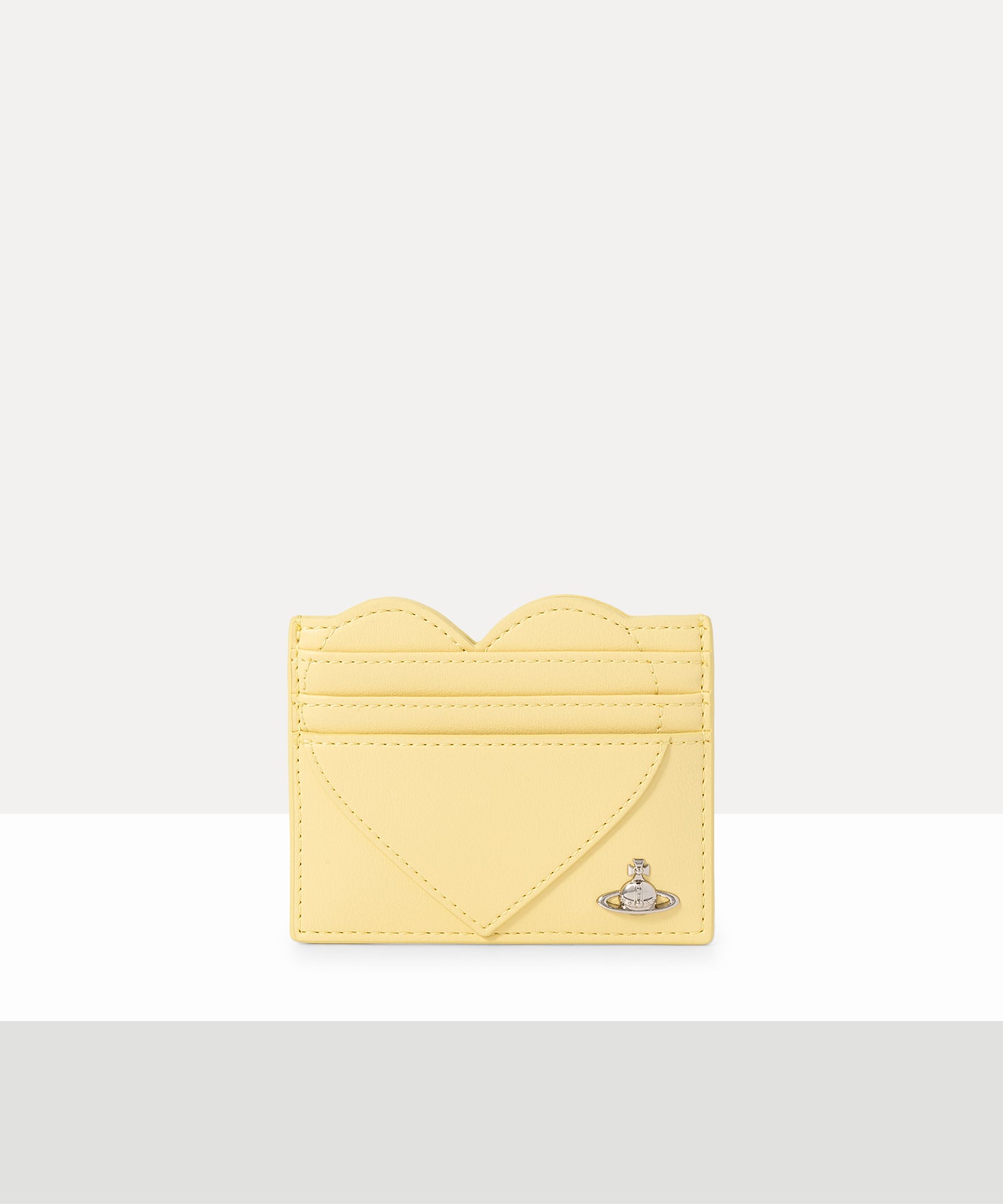 PU SMOOTH HEART カードケース(イエロー)（メンズ）（1220961265