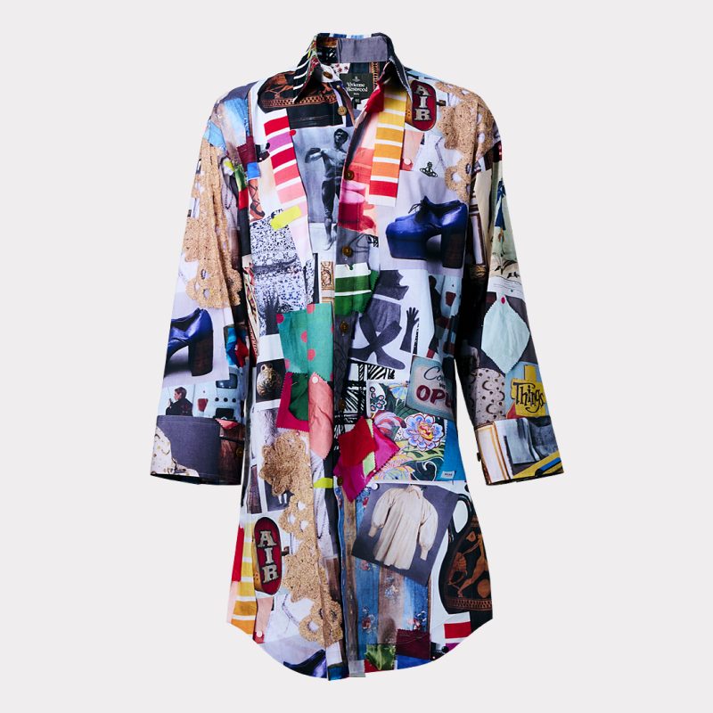 MOODBOARD PRINT OVER SIZE CLASSIC SHIRT